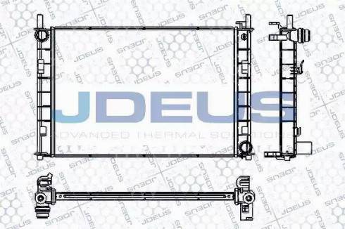 Jdeus RA0121070 - Радиатор, охлаждение двигателя autosila-amz.com