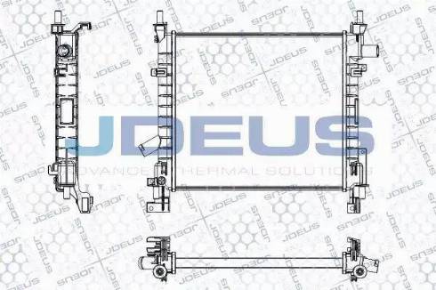 Jdeus RA0121190 - Радиатор, охлаждение двигателя autosila-amz.com