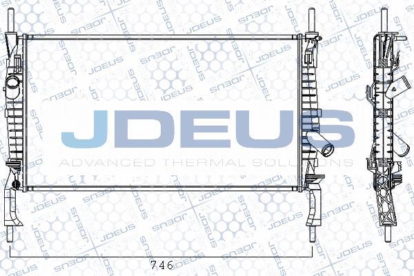 Jdeus RA0121160 - Радиатор, охлаждение двигателя autosila-amz.com