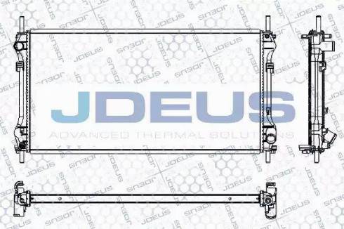 Jdeus RA0121110 - Радиатор, охлаждение двигателя autosila-amz.com