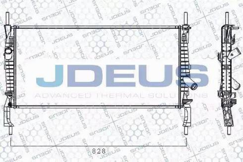 Jdeus RA0121170 - Радиатор, охлаждение двигателя autosila-amz.com