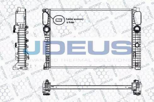 Jdeus RA0170980 - Радиатор, охлаждение двигателя autosila-amz.com