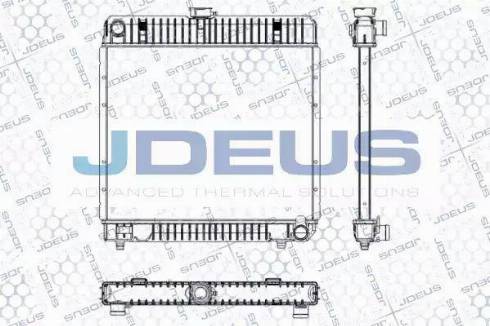 Jdeus RA0170041 - Радиатор, охлаждение двигателя autosila-amz.com