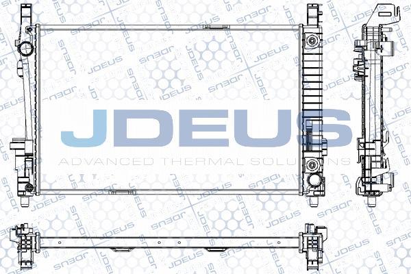 Jdeus RA0170760 - Радиатор, охлаждение двигателя autosila-amz.com