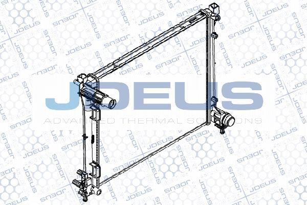 Jdeus RA0360170 - Радиатор, охлаждение двигателя autosila-amz.com