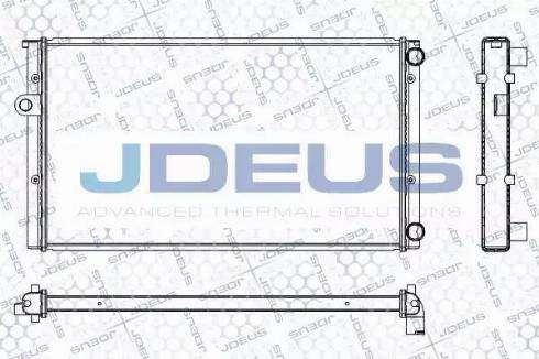 Jdeus RA0300451 - Радиатор, охлаждение двигателя autosila-amz.com