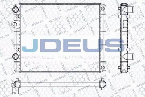 Jdeus RA0300400 - Радиатор, охлаждение двигателя autosila-amz.com