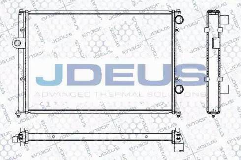 Jdeus RA0300431 - Радиатор, охлаждение двигателя autosila-amz.com