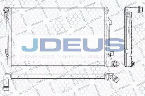 Jdeus RA0300500 - Радиатор, охлаждение двигателя autosila-amz.com