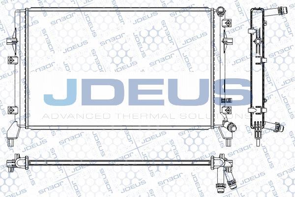 Jdeus RA0300530 - Радиатор, охлаждение двигателя autosila-amz.com