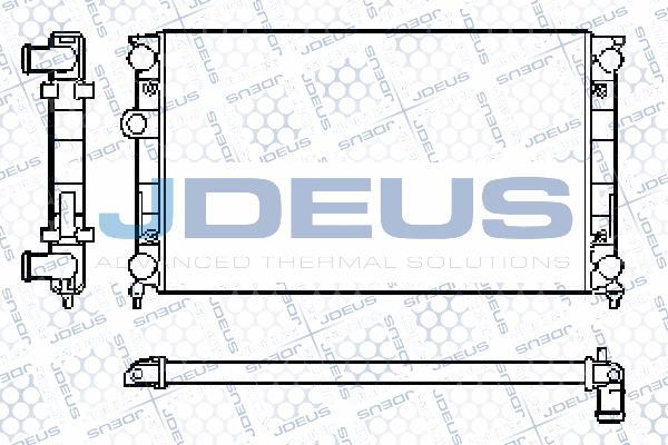 Jdeus RA0300370 - Радиатор, охлаждение двигателя autosila-amz.com