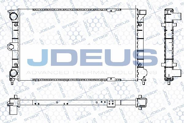 Jdeus RA0300271 - Радиатор, охлаждение двигателя autosila-amz.com