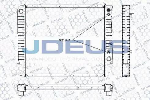 Jdeus RA0310460 - Радиатор, охлаждение двигателя autosila-amz.com