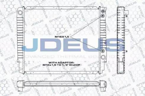 Jdeus RA0310520 - Радиатор, охлаждение двигателя autosila-amz.com