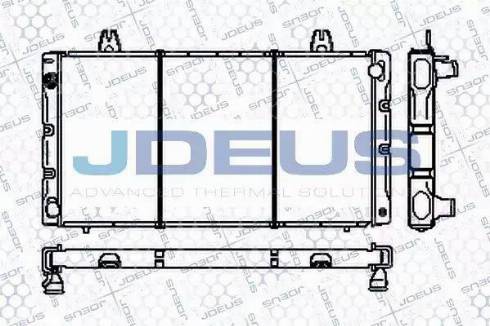 Jdeus RA0240010 - Радиатор, охлаждение двигателя autosila-amz.com