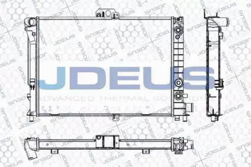 Jdeus RA0240130 - Радиатор, охлаждение двигателя autosila-amz.com