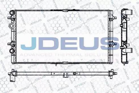 Jdeus RA0250060 - Радиатор, охлаждение двигателя autosila-amz.com