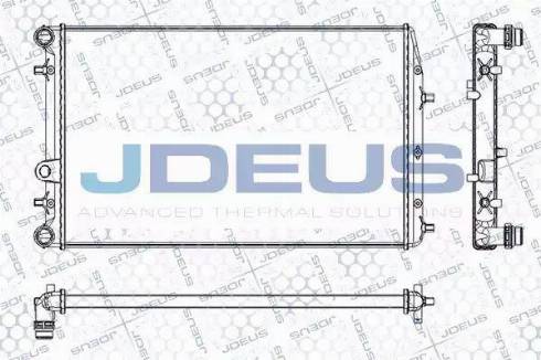Jdeus RA0250080 - Радиатор, охлаждение двигателя autosila-amz.com