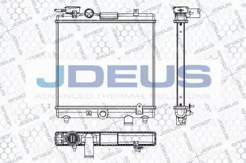 Jdeus RA0250031 - Радиатор, охлаждение двигателя autosila-amz.com