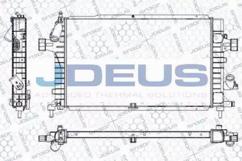 Jdeus RA0200960 - Радиатор, охлаждение двигателя autosila-amz.com