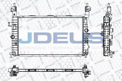 Jdeus RA0200910 - Радиатор, охлаждение двигателя autosila-amz.com