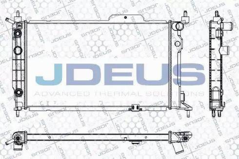 Jdeus RA0200641 - Радиатор, охлаждение двигателя autosila-amz.com