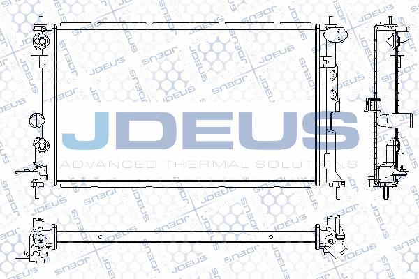 Jdeus RA0200651 - Радиатор, охлаждение двигателя autosila-amz.com
