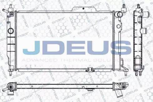 Jdeus RA0200611 - Радиатор, охлаждение двигателя autosila-amz.com