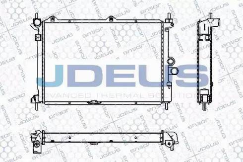 Jdeus RA0200620 - Радиатор, охлаждение двигателя autosila-amz.com