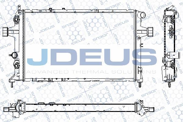 Jdeus RA0200830 - Радиатор, охлаждение двигателя autosila-amz.com
