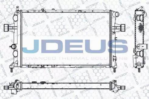 Jdeus RA0200820 - Радиатор, охлаждение двигателя autosila-amz.com