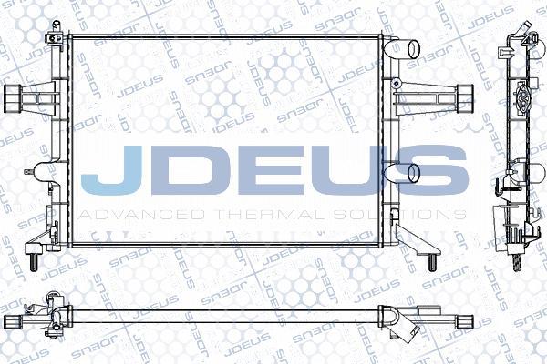 Jdeus RA0200740 - Радиатор, охлаждение двигателя autosila-amz.com