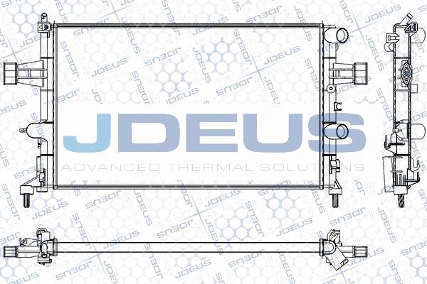 Jdeus RA0200750 - Радиатор, охлаждение двигателя autosila-amz.com