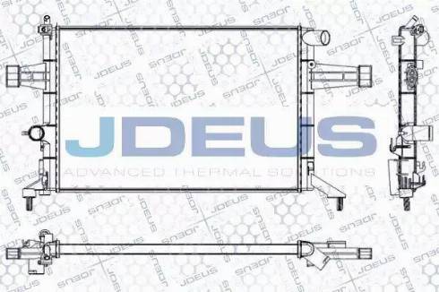 Jdeus RA0200760 - Радиатор, охлаждение двигателя autosila-amz.com