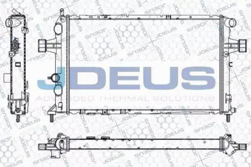 Jdeus RA0200780 - Радиатор, охлаждение двигателя autosila-amz.com