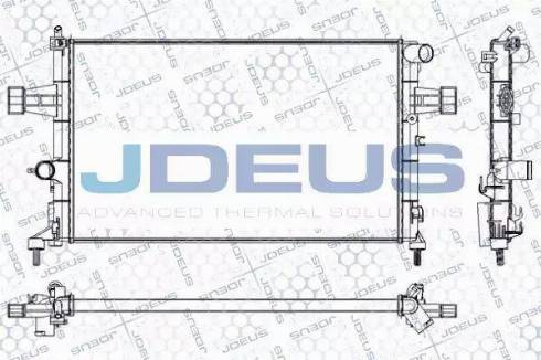 Jdeus RA0200770 - Радиатор, охлаждение двигателя autosila-amz.com