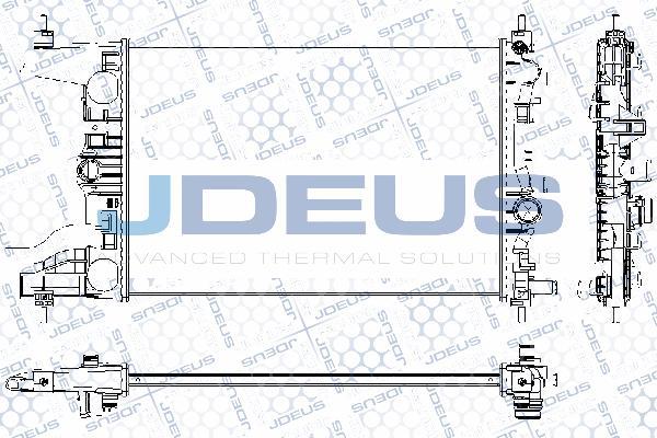 Jdeus RA0201040 - Радиатор, охлаждение двигателя autosila-amz.com