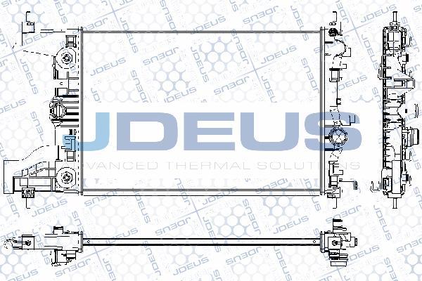 Jdeus RA0201080 - Радиатор, охлаждение двигателя autosila-amz.com