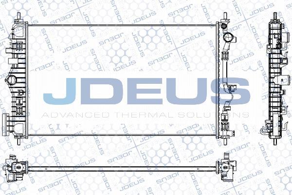 Jdeus RA0201150 - Радиатор, охлаждение двигателя autosila-amz.com