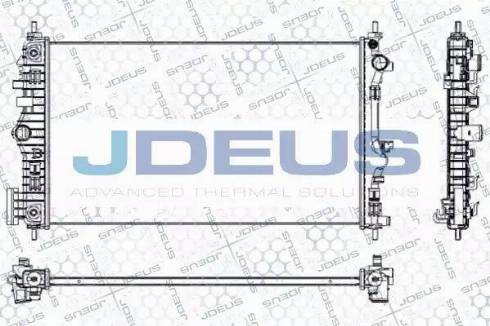 Jdeus RA0201160 - Радиатор, охлаждение двигателя autosila-amz.com