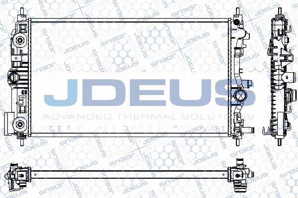 Jdeus RA0201110 - Радиатор, охлаждение двигателя autosila-amz.com