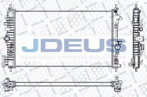 Jdeus RA0201130 - Радиатор, охлаждение двигателя autosila-amz.com