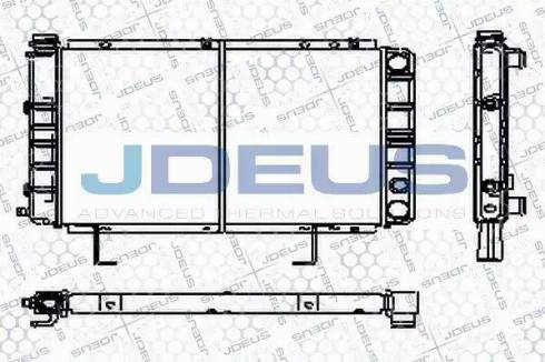 Jdeus RA0210130 - Радиатор, охлаждение двигателя autosila-amz.com