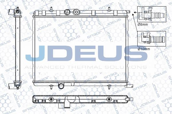 Jdeus RA0210331 - Радиатор, охлаждение двигателя autosila-amz.com