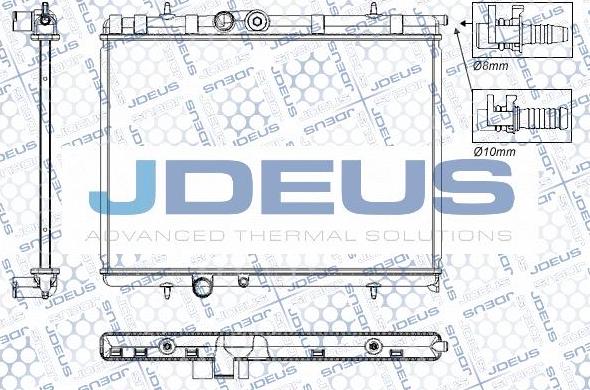 Jdeus RA0210321 - Радиатор, охлаждение двигателя autosila-amz.com