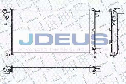 Jdeus RA0210271 - Радиатор, охлаждение двигателя autosila-amz.com