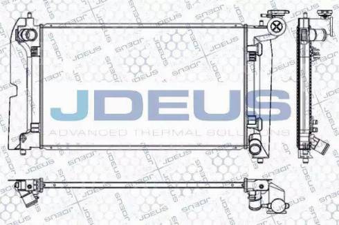 Jdeus RA0280090 - Радиатор, охлаждение двигателя autosila-amz.com