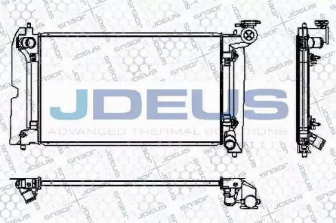 Jdeus RA0280100 - Радиатор, охлаждение двигателя autosila-amz.com
