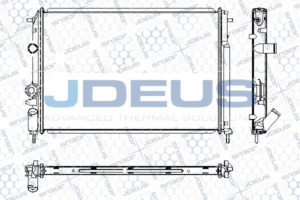 Jdeus RA0230540 - Радиатор, охлаждение двигателя autosila-amz.com