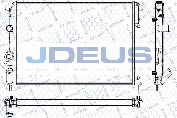 Jdeus RA0230541 - Радиатор, охлаждение двигателя autosila-amz.com
